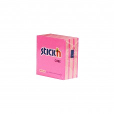 Märkmekuubik Stickn 51x51 250l  roosa
