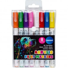 Akrüülmarker Paint CE 8 värvi 1-3mm ,blistris 