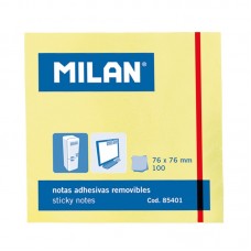 Märkmepaber Milan  75x75 pastellkollane