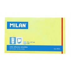 Märkmepaber Milan 76x127 100l kollane