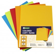Värviline paber d.rect A4 5värvix50lehte ,ekrsad toonid