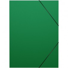 Nurgakummiga plastkarp E.K Classic A4,  selg 3cm ,roheline