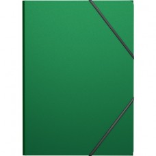 Nurgakummiga plastmapp E.K A4  roheline