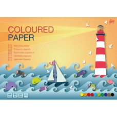 Värviline paber College A4  20lehte ühepoolne