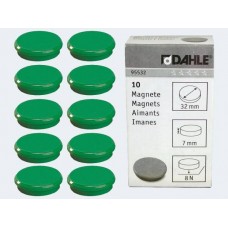 Magnetid Dahle Q32 mm  roheline 10tk pakis